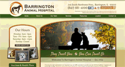 Desktop Screenshot of barringtonanimalhospital.com