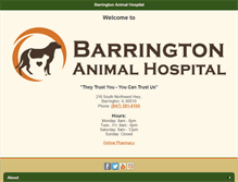 Tablet Screenshot of barringtonanimalhospital.com